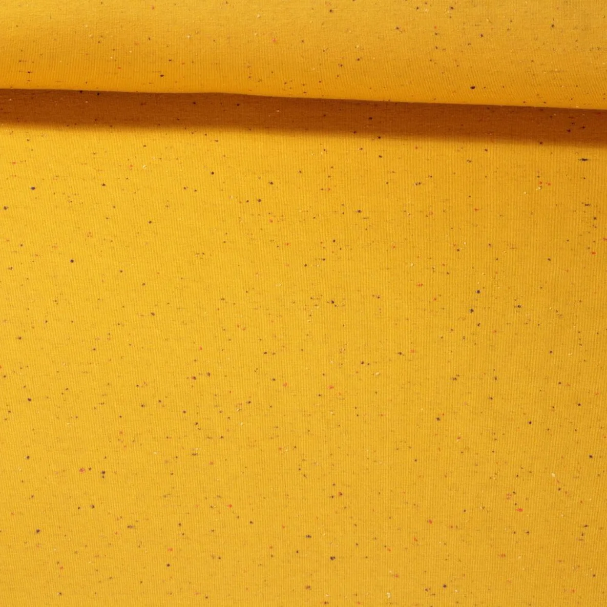 Kuschelsweat Konfetti Pünktchen Gelb