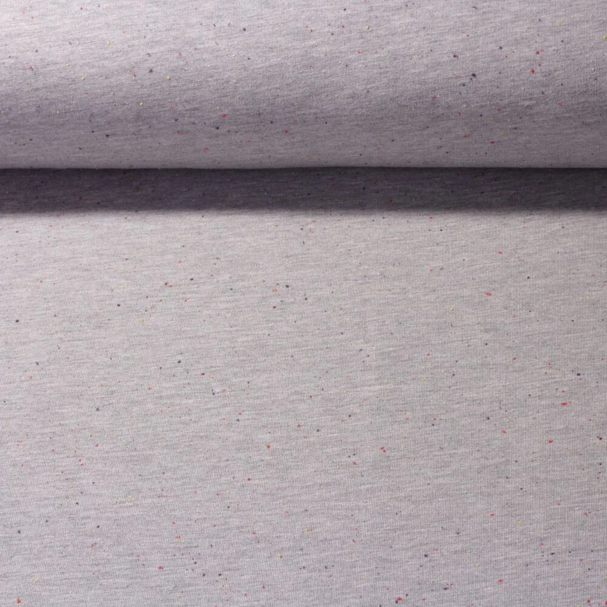 Kuschelsweat Konfetti Pünktchen Hellgrau