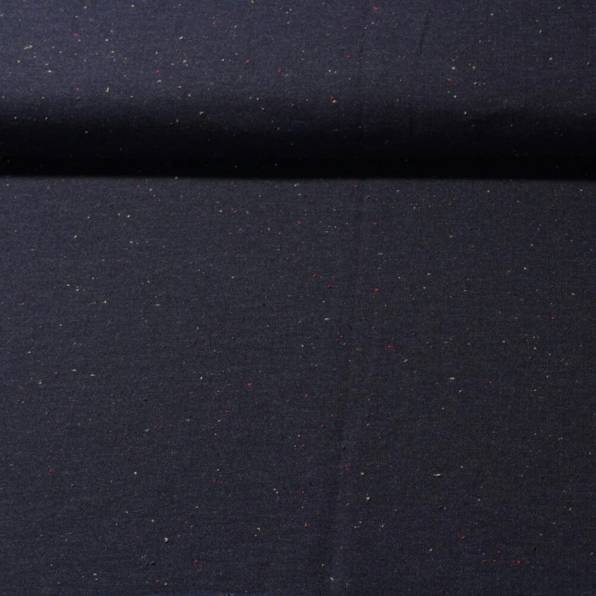 Kuschelsweat Konfetti Pünktchen Navy