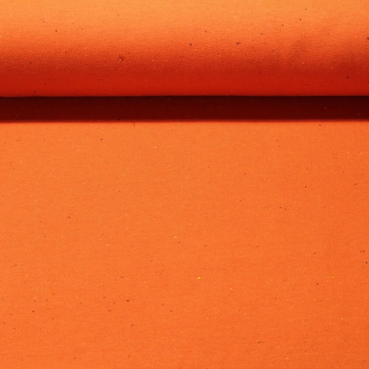 Kuschelsweat Konfetti Pünktchen Orangerot