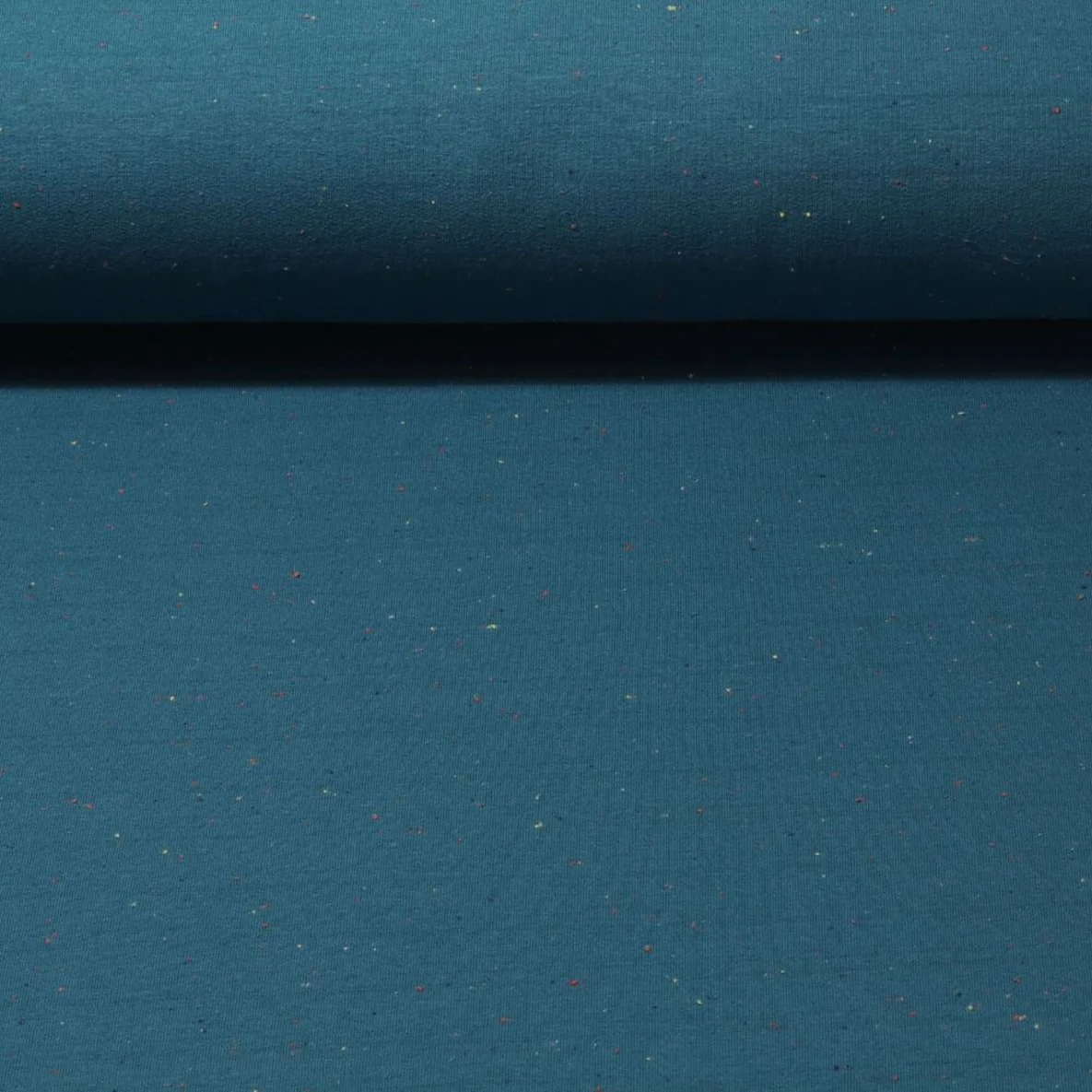 Kuschelsweat Konfetti Pünktchen Petrol