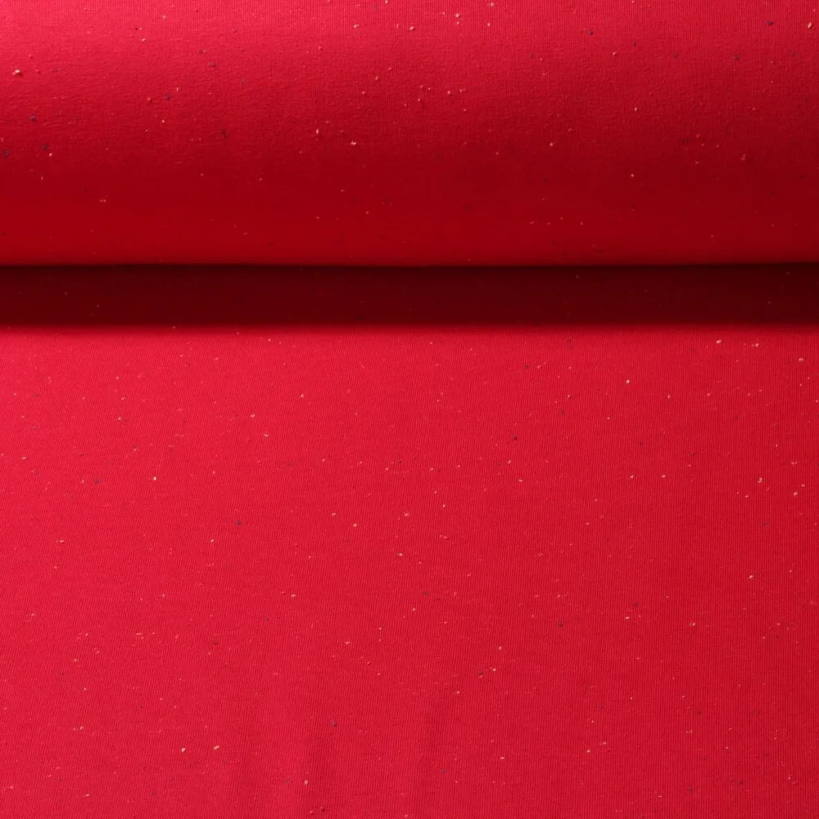 Kuschelsweat Konfetti Pünktchen Rot