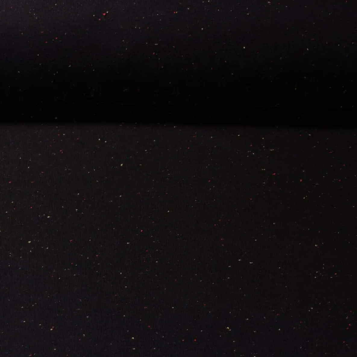 Kuschelsweat Konfetti Pünktchen Schwarz