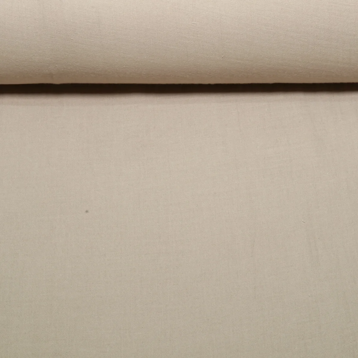 Leichter Baumwoll-Musselin Extrabreit 280cm Uni Dunkelbeige