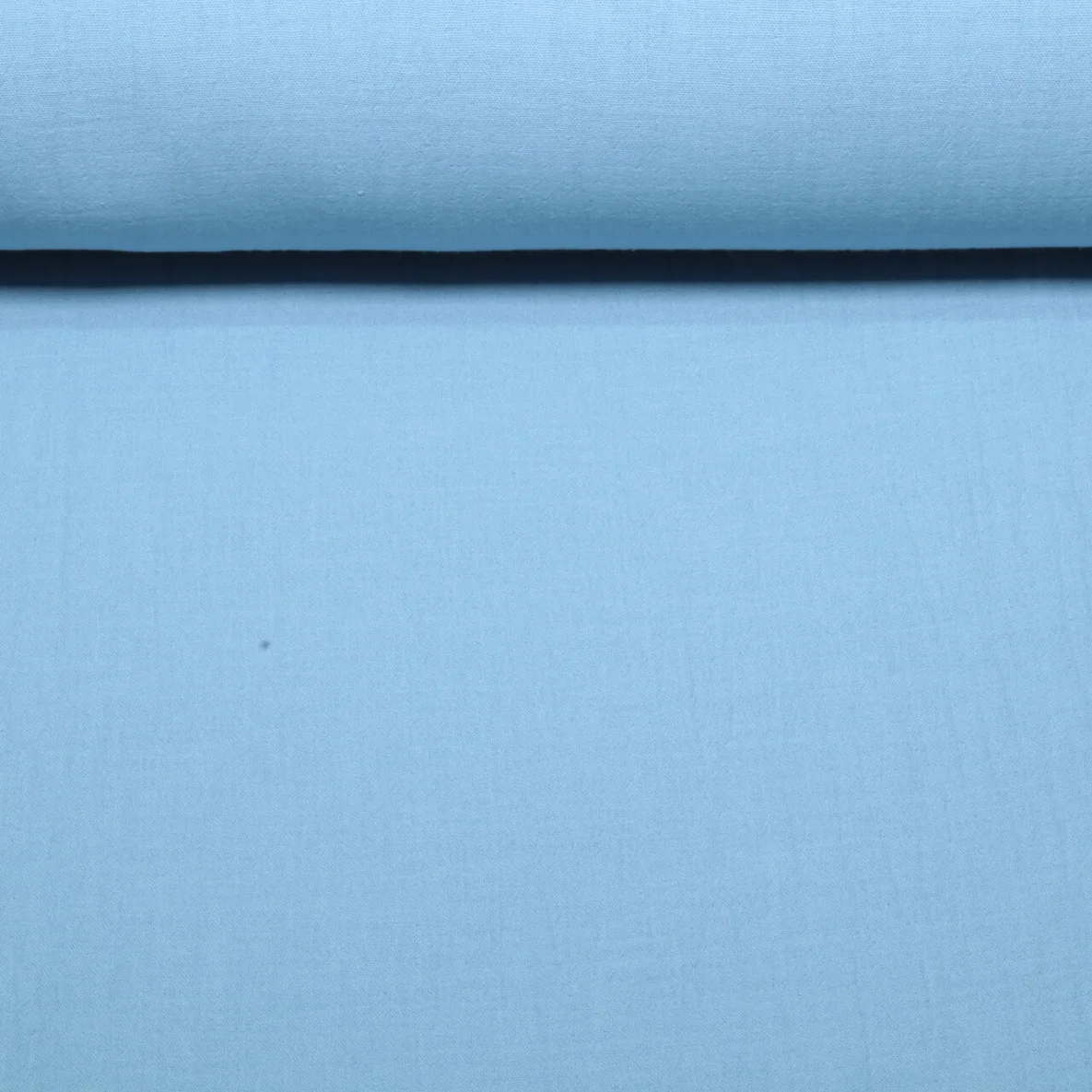 Leichter Baumwoll-Musselin Extrabreit 280cm Uni Helles Jeansblau  