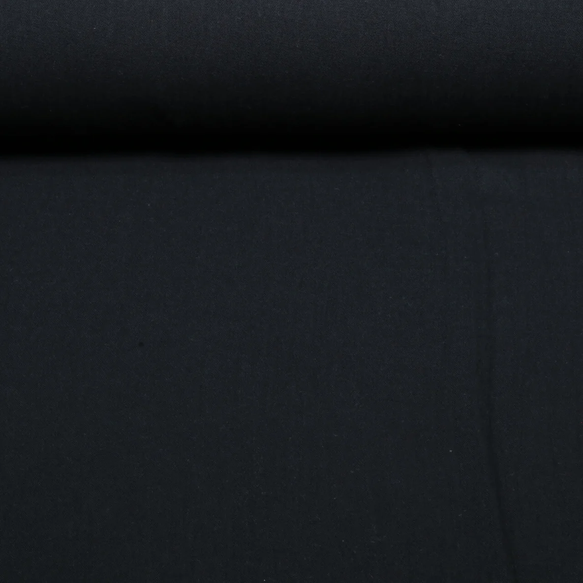 Leichter Baumwoll-Musselin Extrabreit 280cm Uni Schwarz  