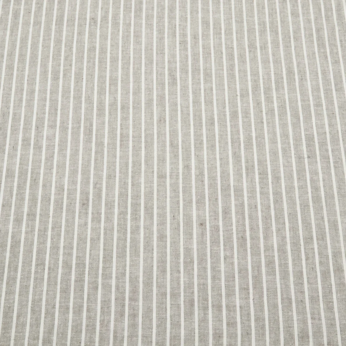 Leinen Cotton Streifen Grau