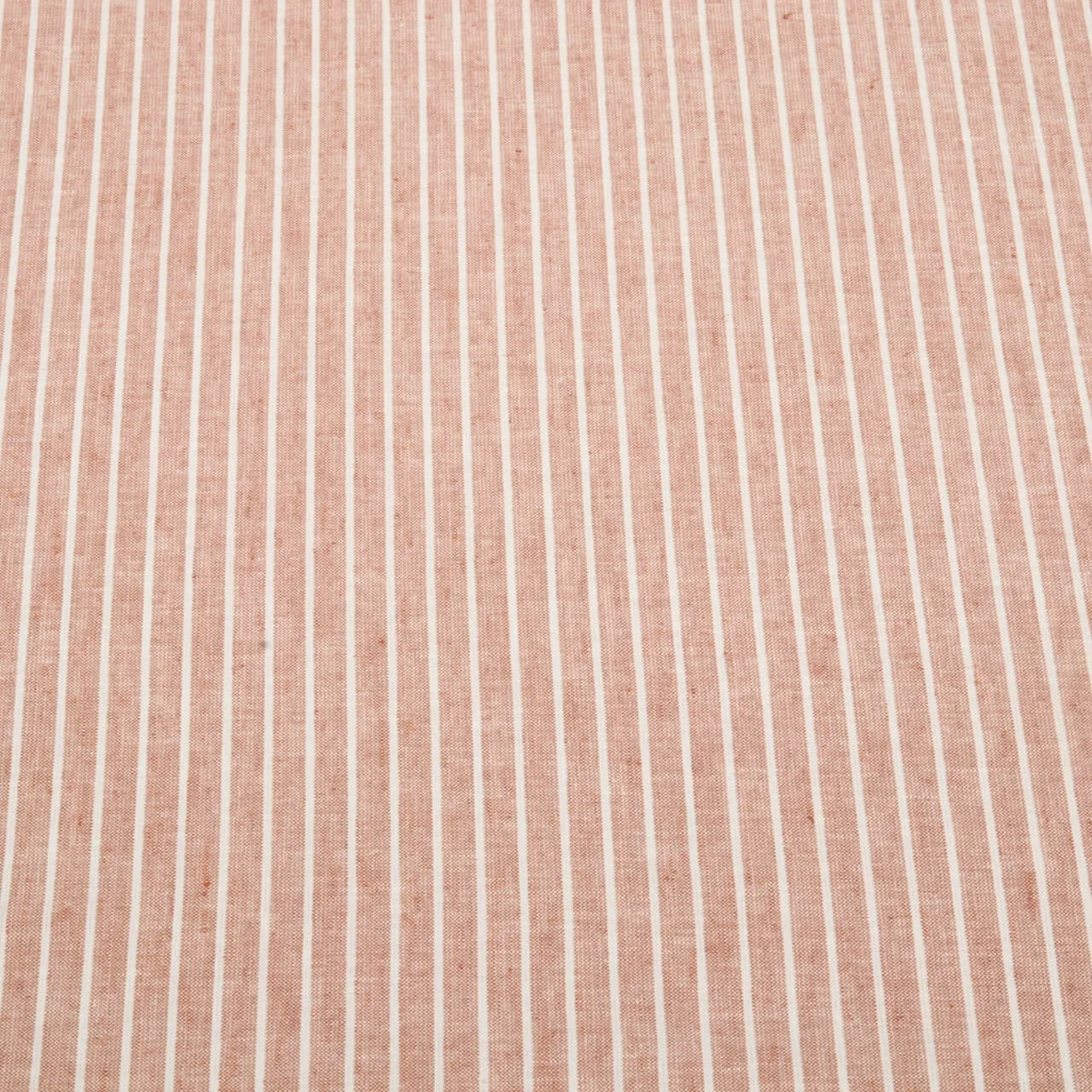 Leinen Cotton Streifen Rose