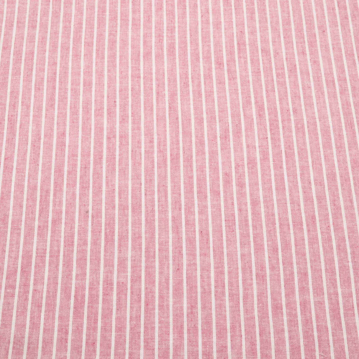 Leinen Cotton Streifen Rot