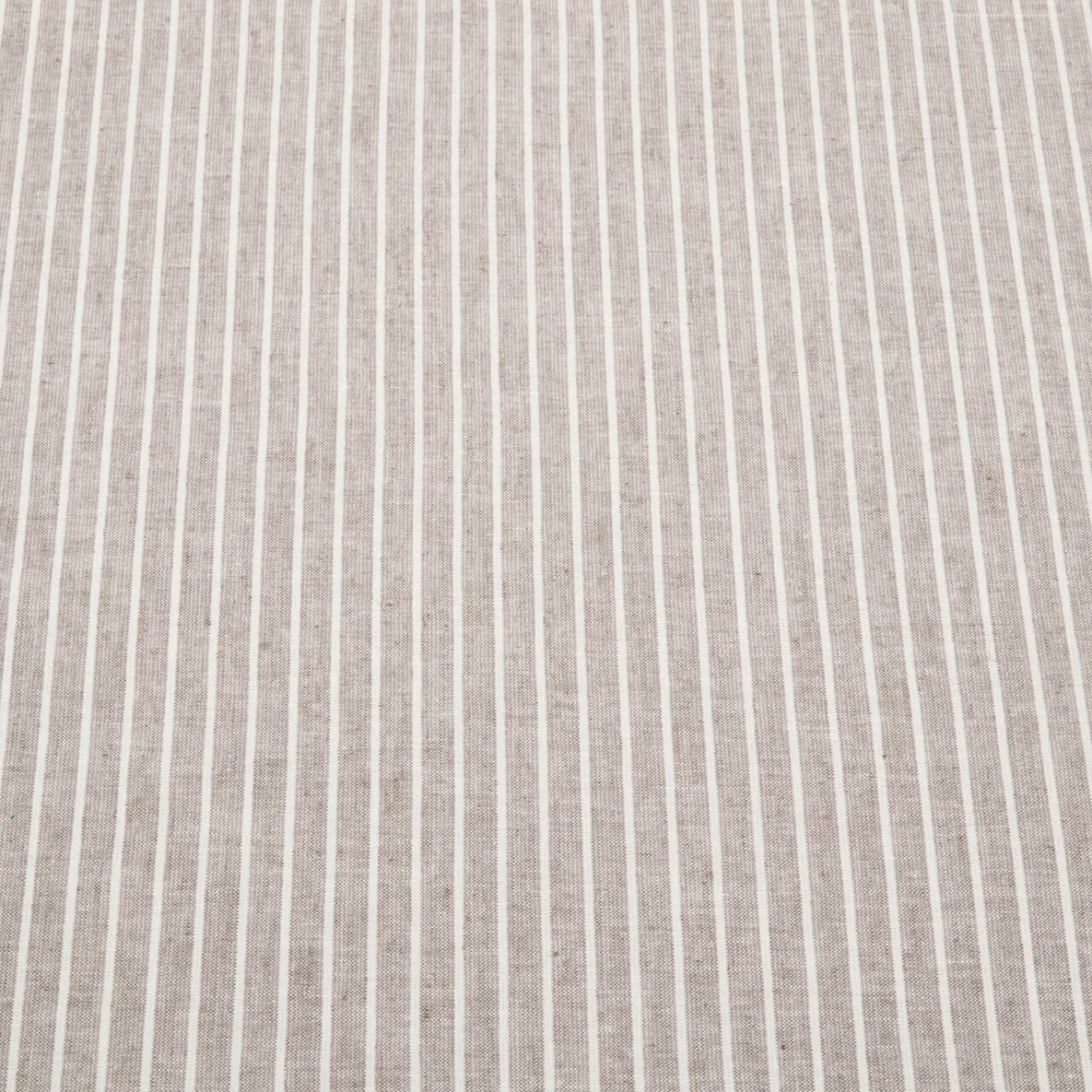 Leinen Cotton Streifen Taupe