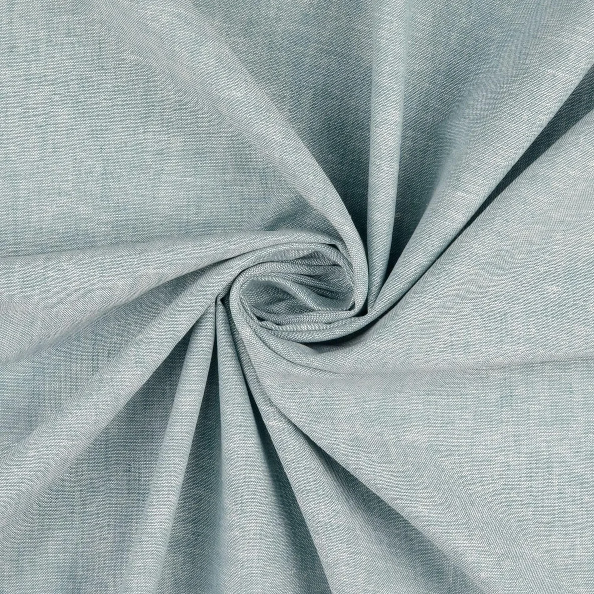 Leinen Cotton Uni Dunkelmint