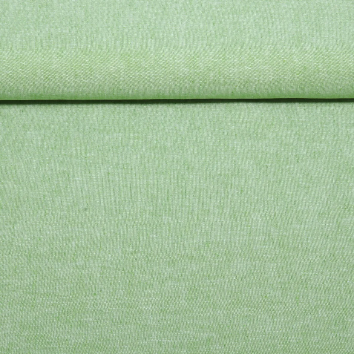Leinen Cotton Uni Hellgrün