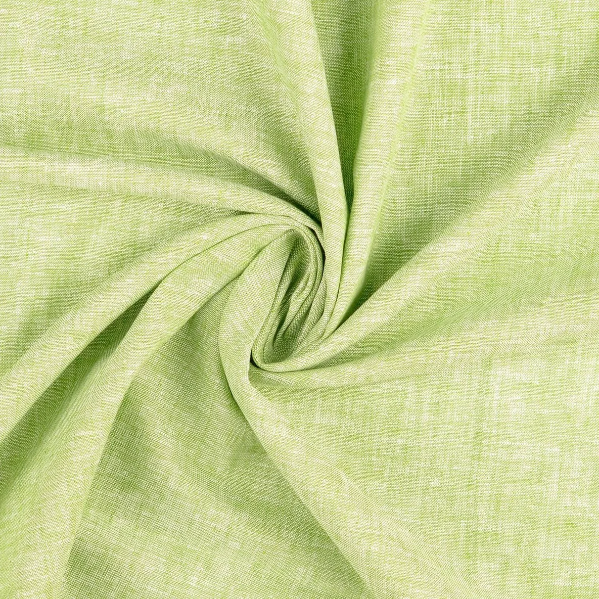 Leinen Cotton Uni Hellgrün
