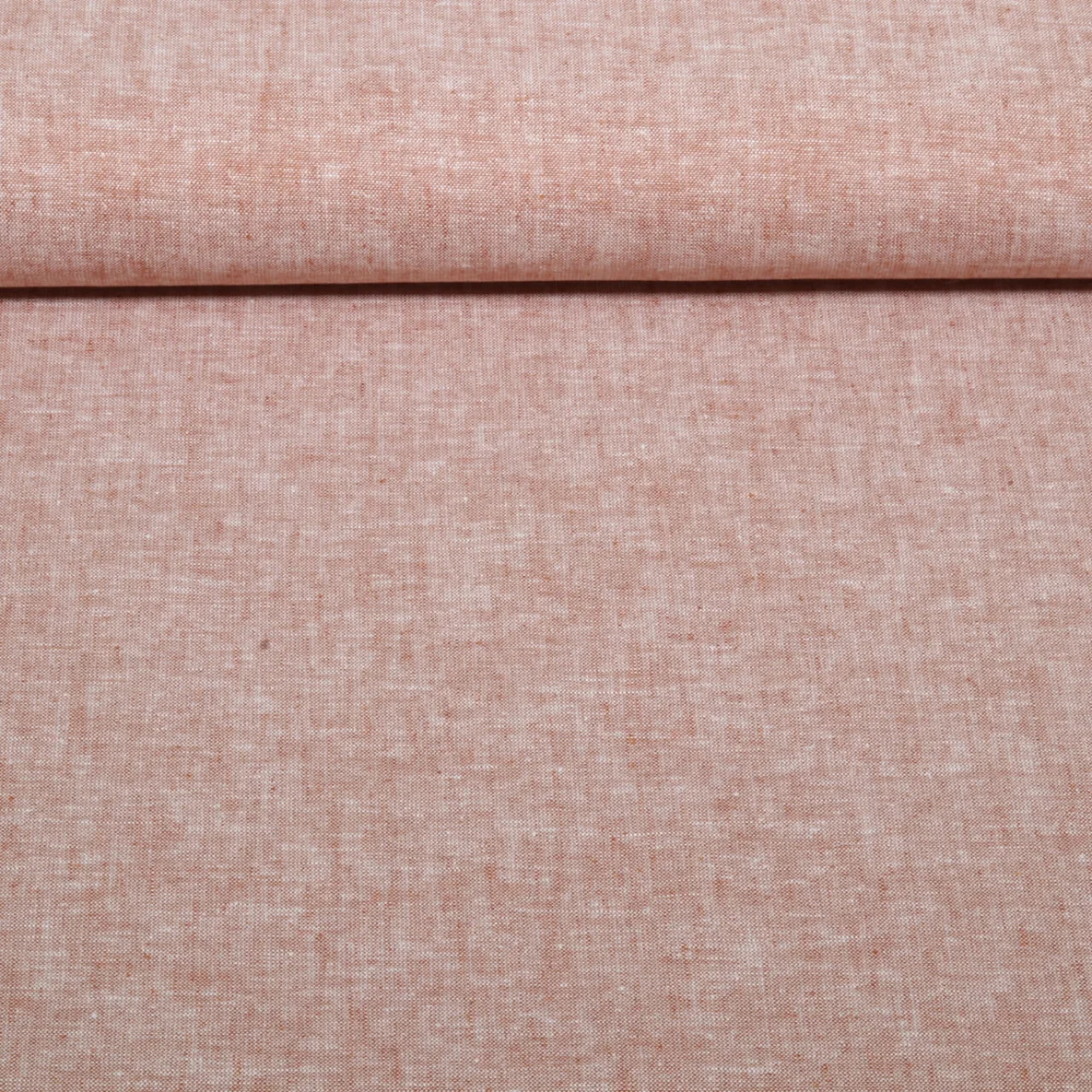 Leinen Cotton Uni Rose