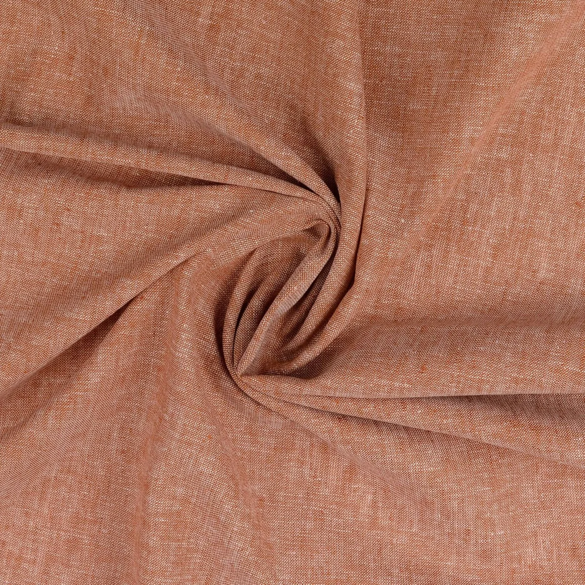 Leinen Cotton Uni Rose