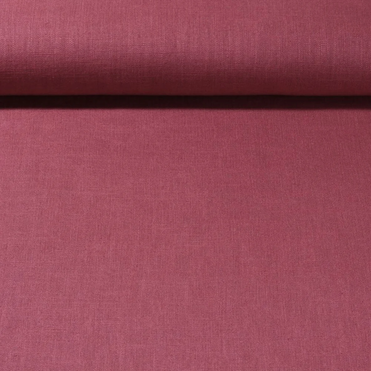 Leinenstoff "Lucy" Dunkles Altrosa