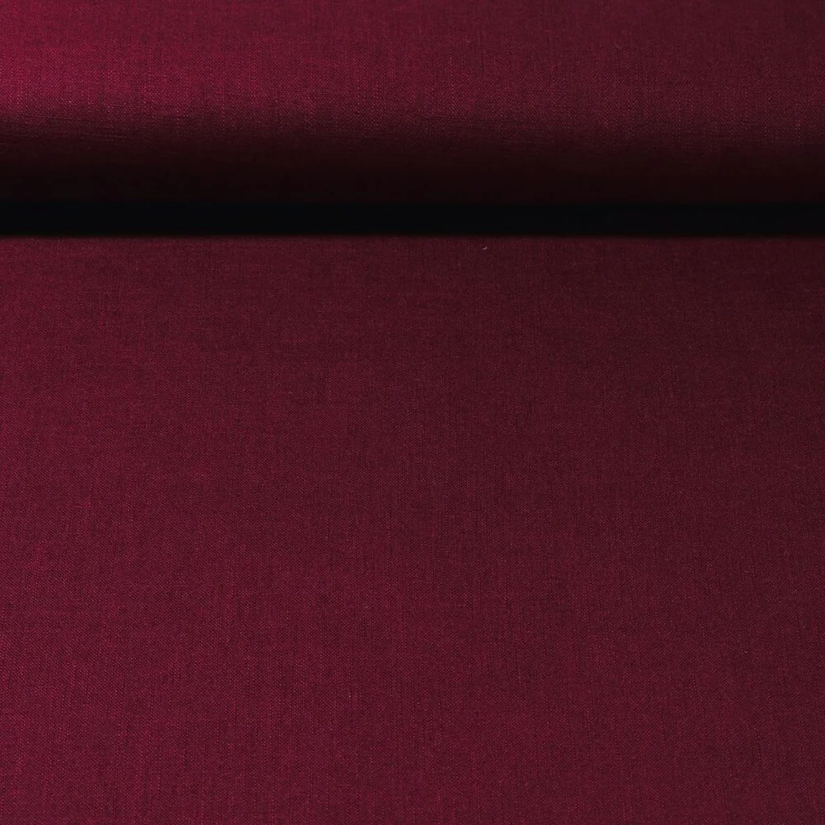 Leinenstoff "Lucy" Dunkles Bordeaux