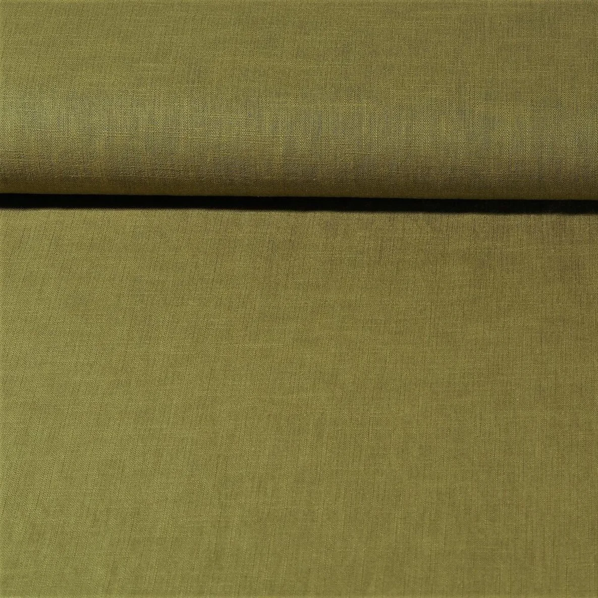 Leinenstoff "Lucy" Moosgrün