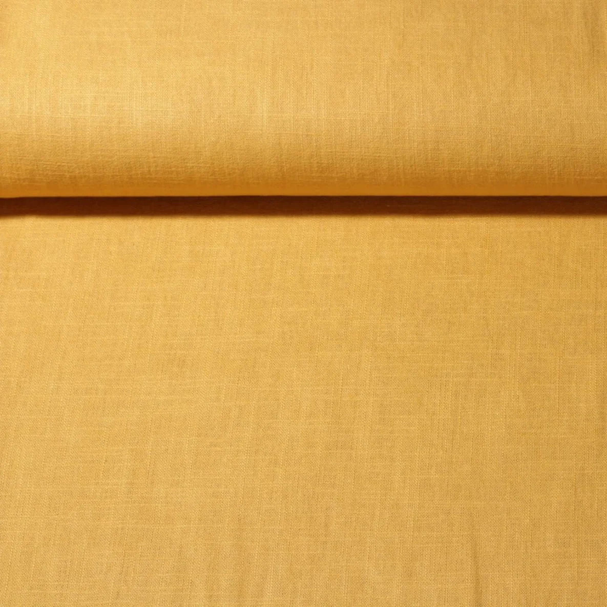 Leinenstoff "Lucy" Senfgelb