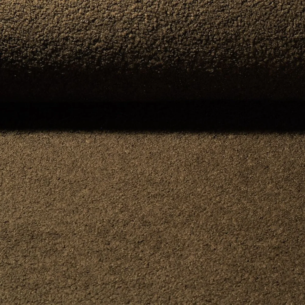 Mantelstoff Boucle Braun