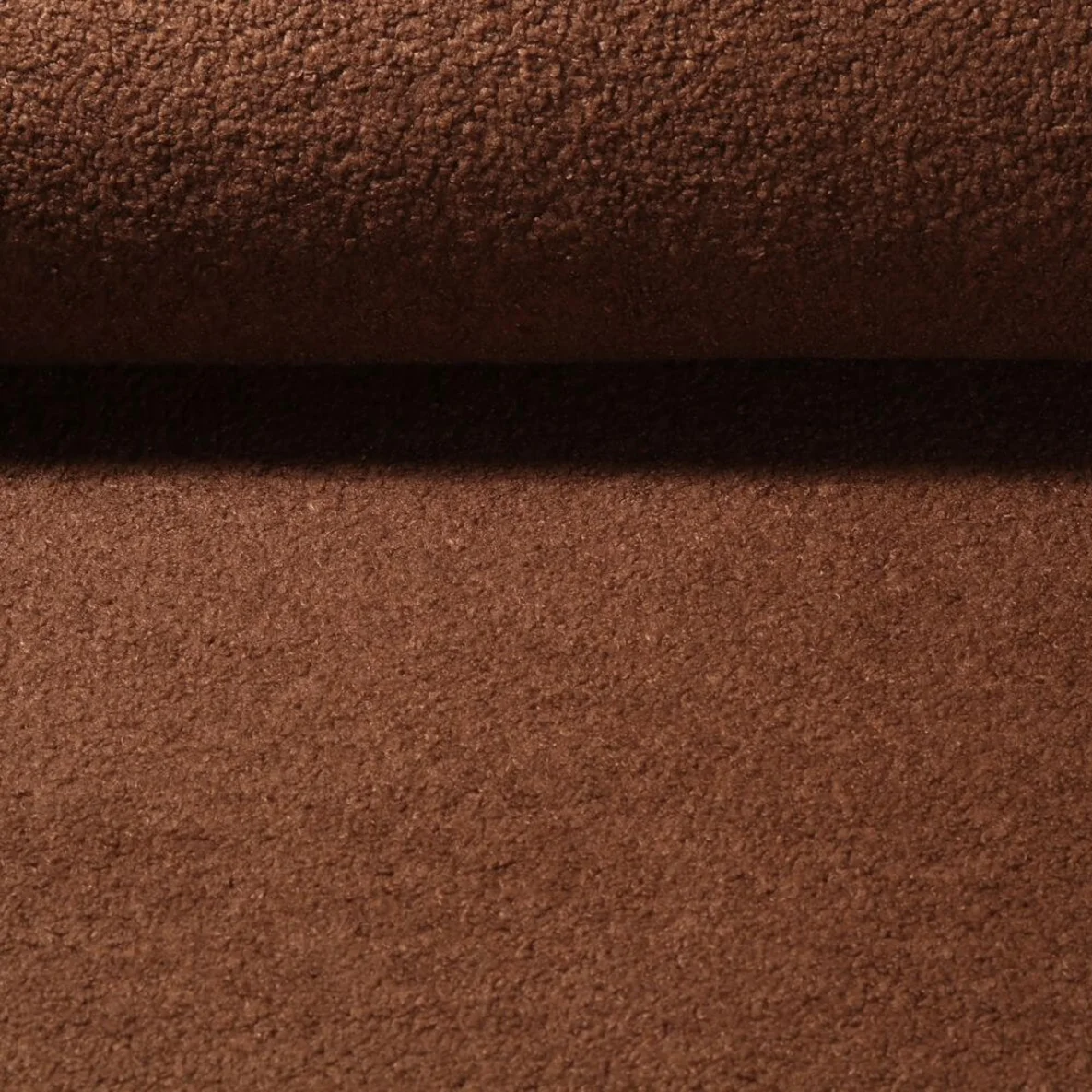 Mantelstoff Boucle Rost