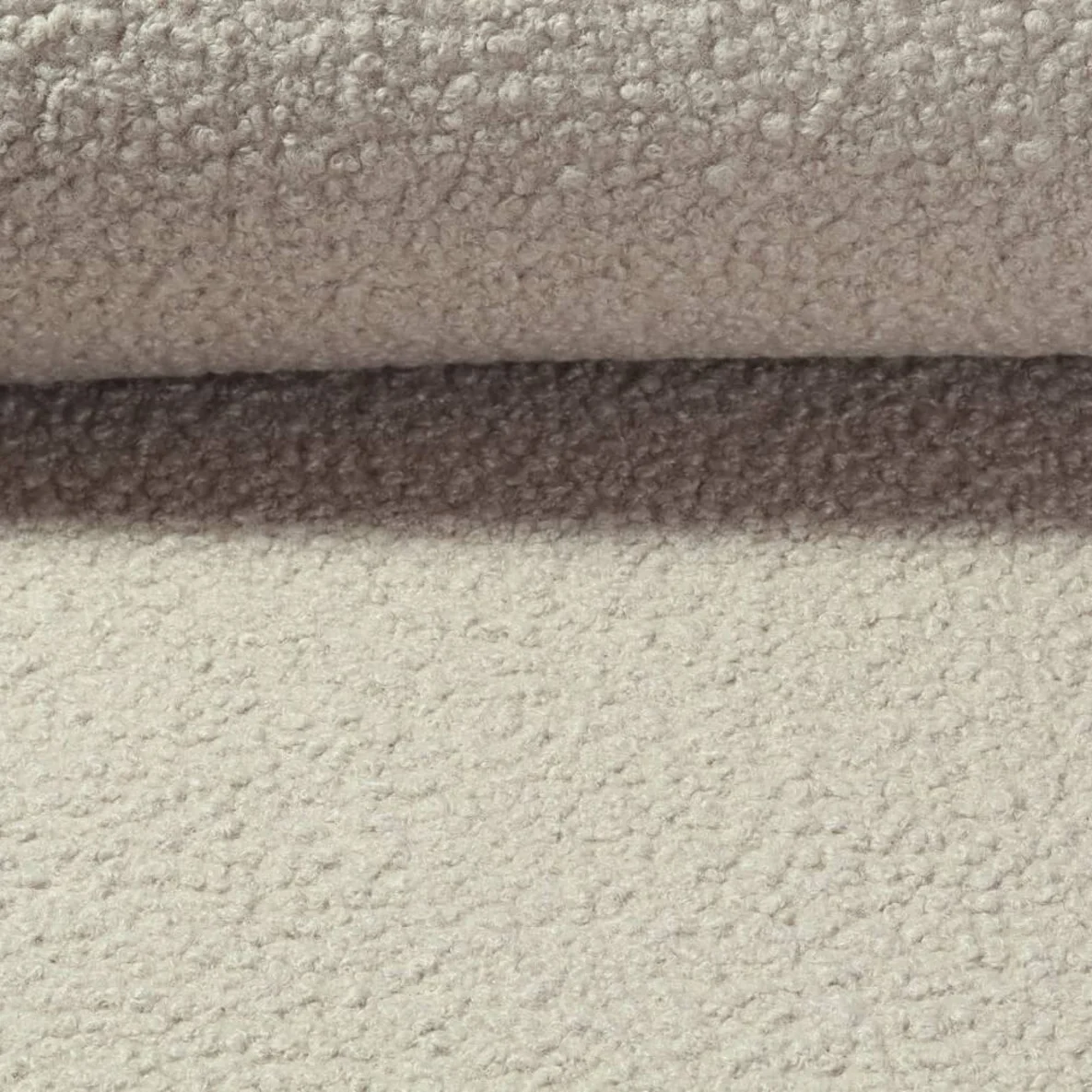 Mantelstoff Bouclé Uni Grau