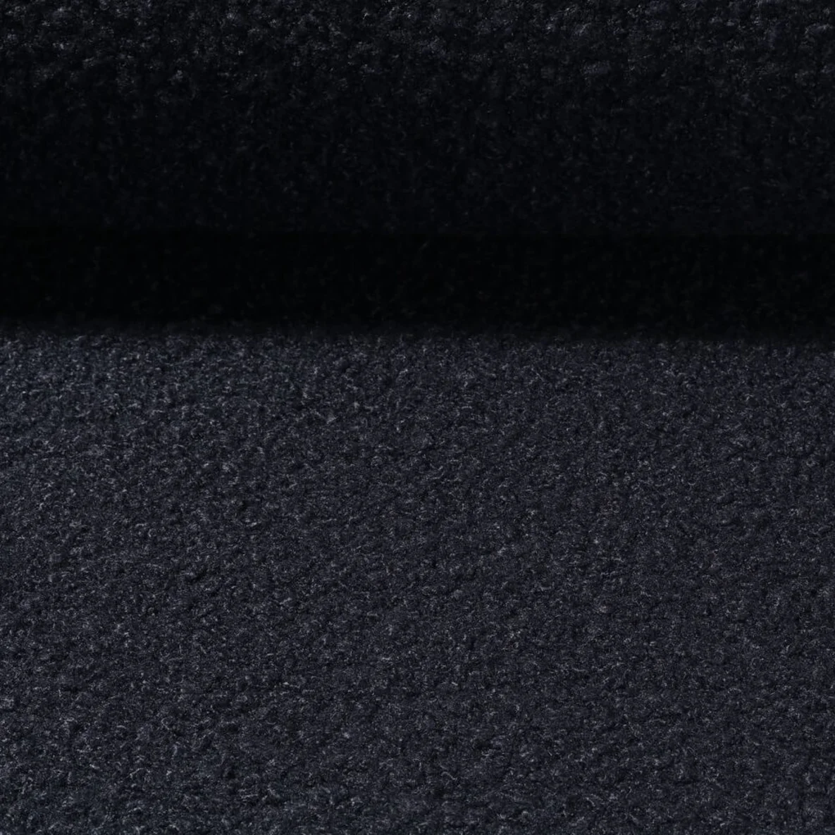 Mantelstoff Bouclé Uni Marine