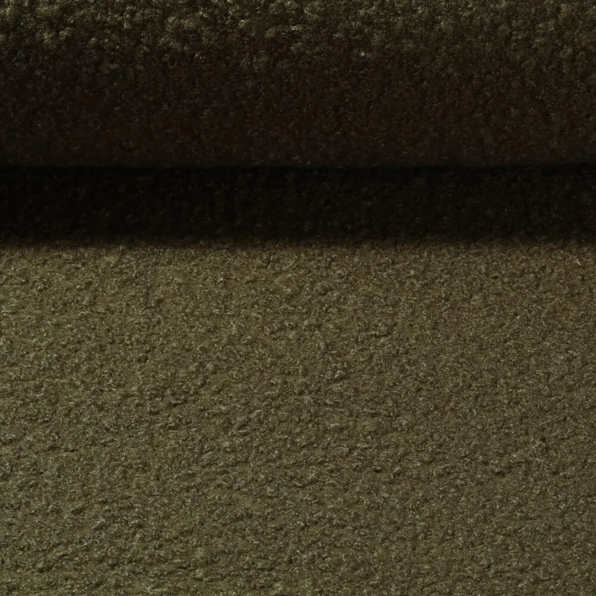 Mantelstoff Bouclé Uni Olive