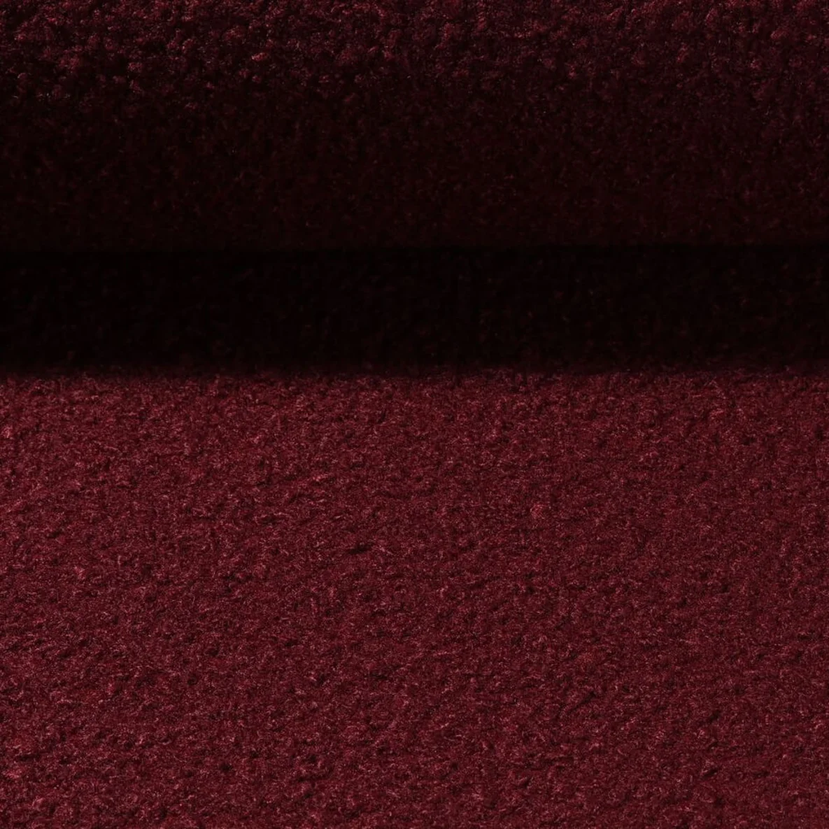 Mantelstoff Bouclé Uni Weinrot