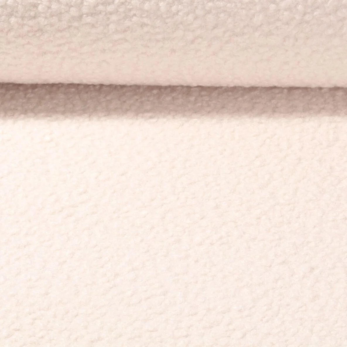 Mantelstoff Bouclé Uni Wollweiß