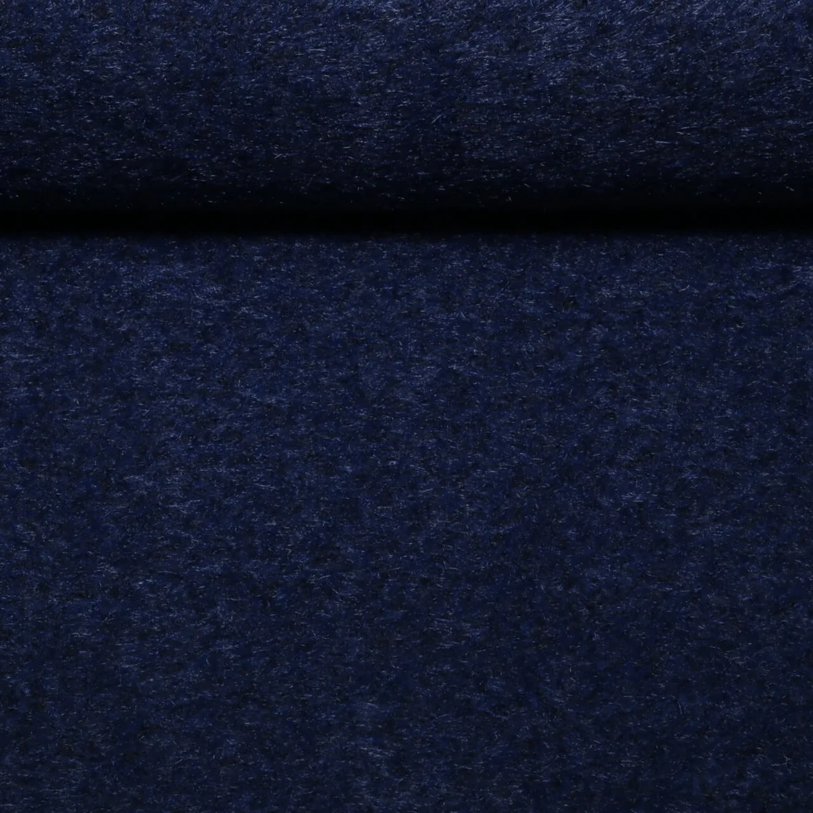 Mantelstoff Woll Boucle Dunkelblau