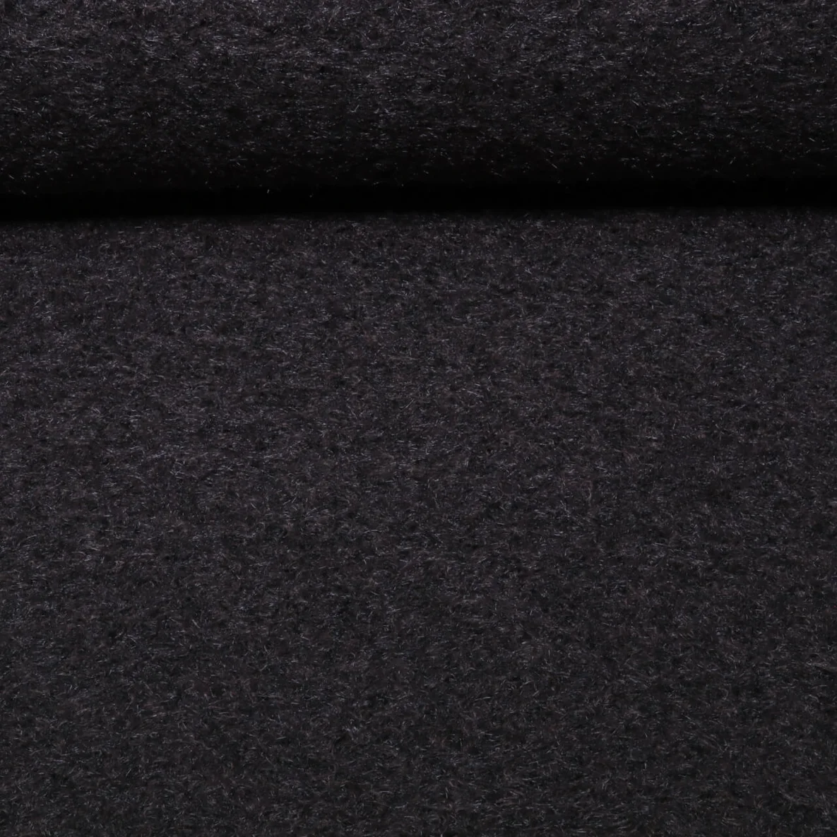 Mantelstoff Woll Boucle Dunkelbraun