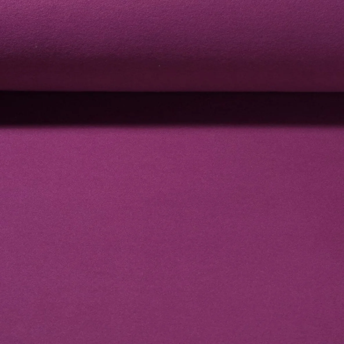 Mantelstoff Wool Touch Uni Fuchsia