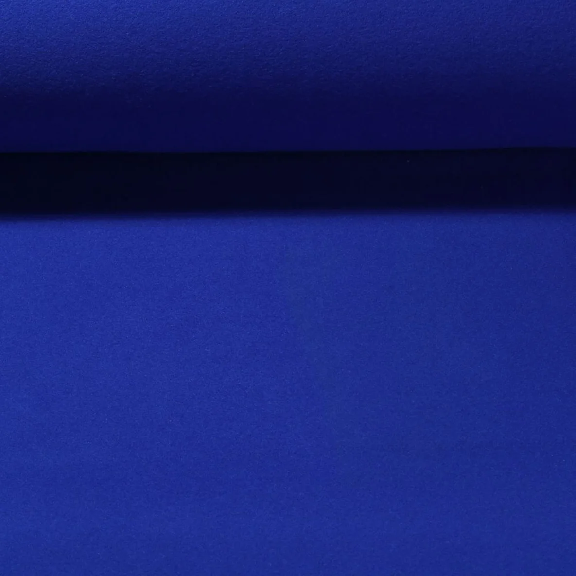 Mantelstoff Wool Touch Uni Königsblau