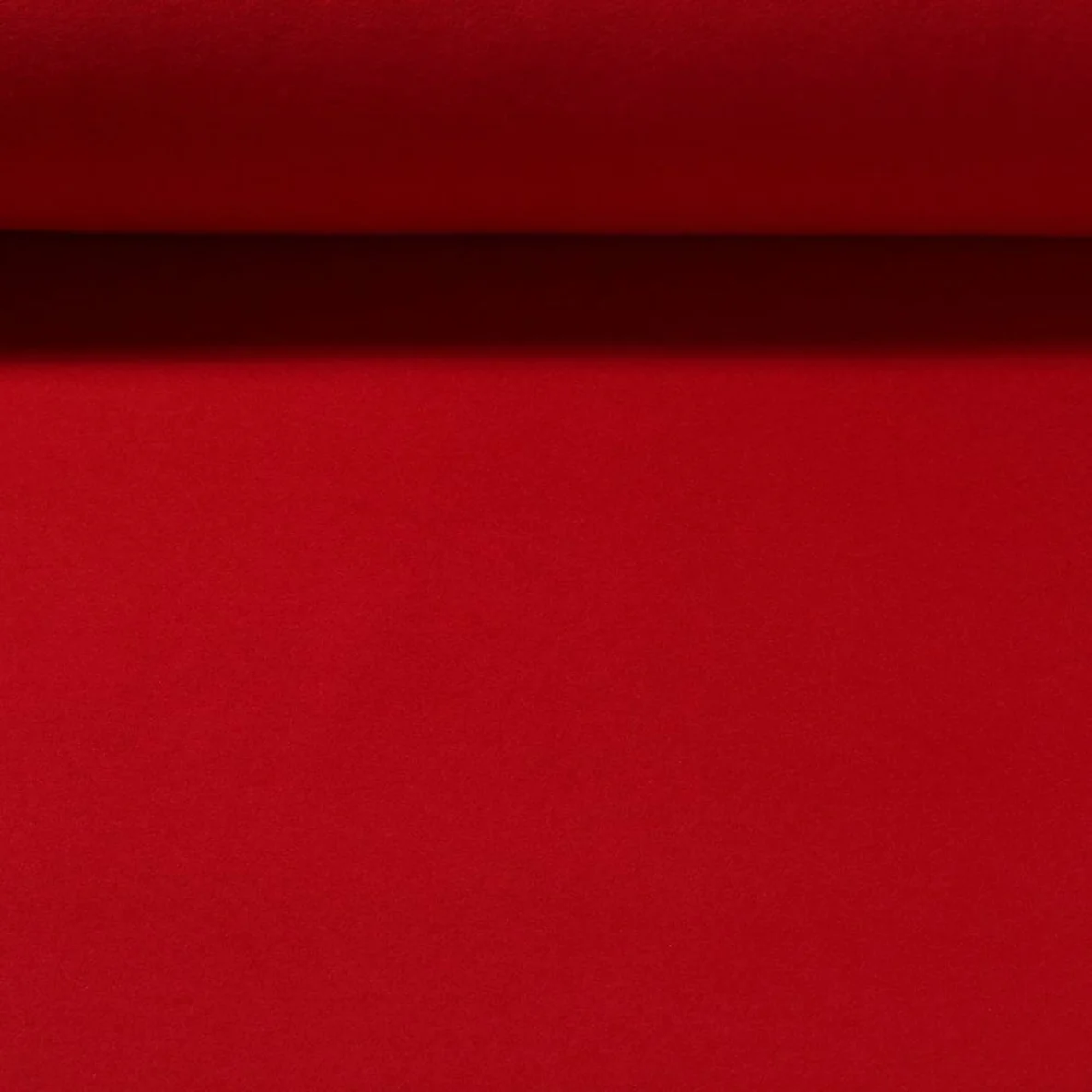 Mantelstoff Wool Touch Uni Rot