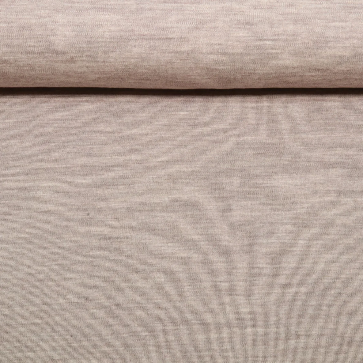 Merino Strickjersey Mulesingfrei Beige Melange