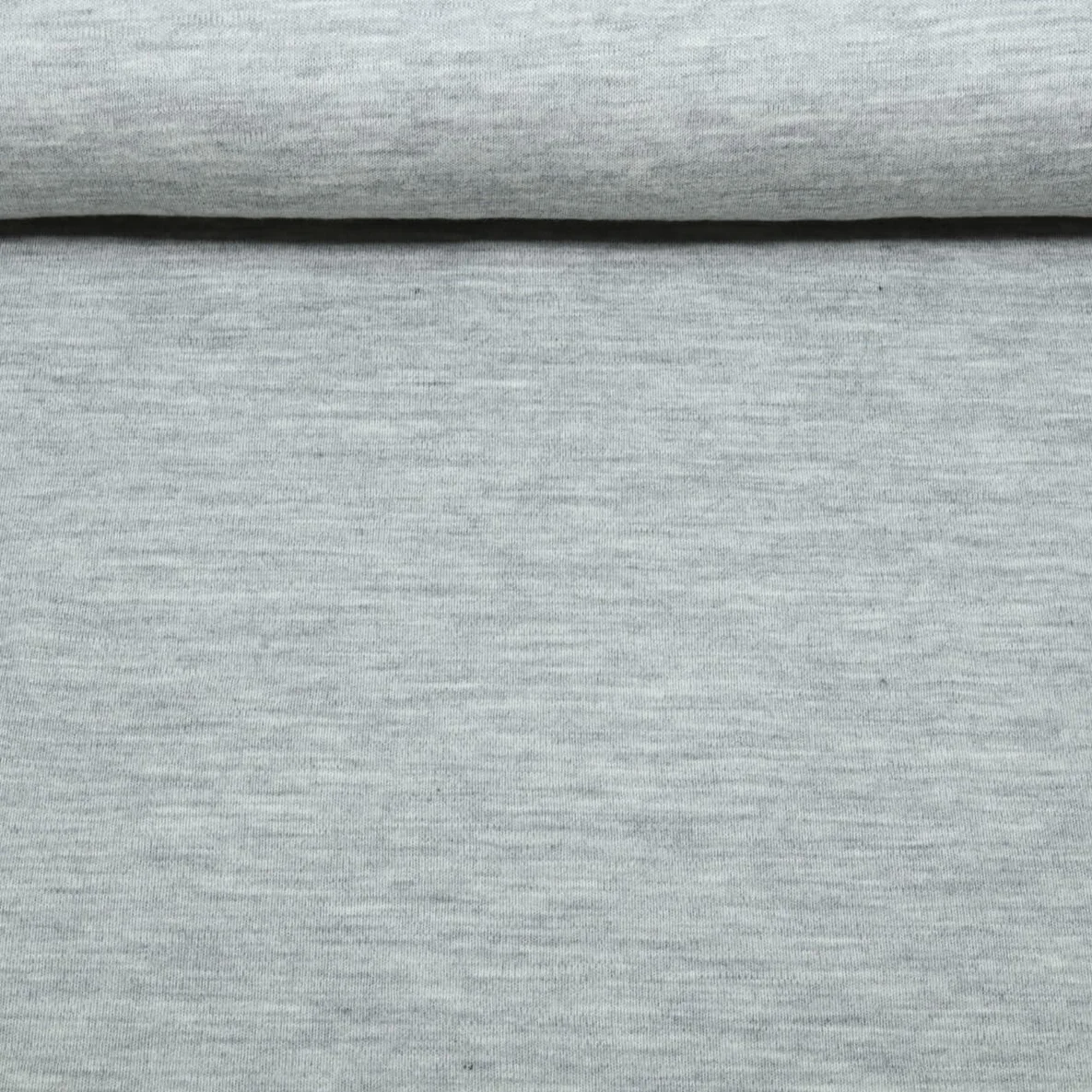 Merino Strickjersey Mulesingfrei Grau Melange