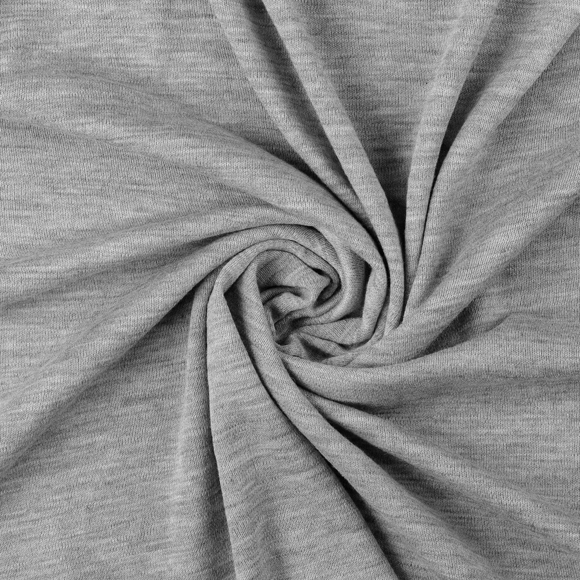 Merino Strickjersey Mulesingfrei Grau Melange