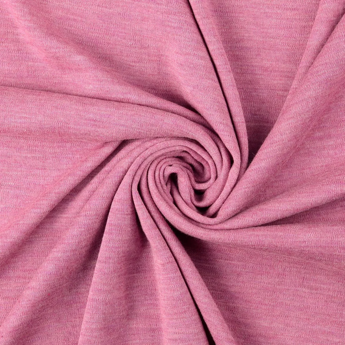 Merino Strickjersey Mulesingfrei Pink Melange