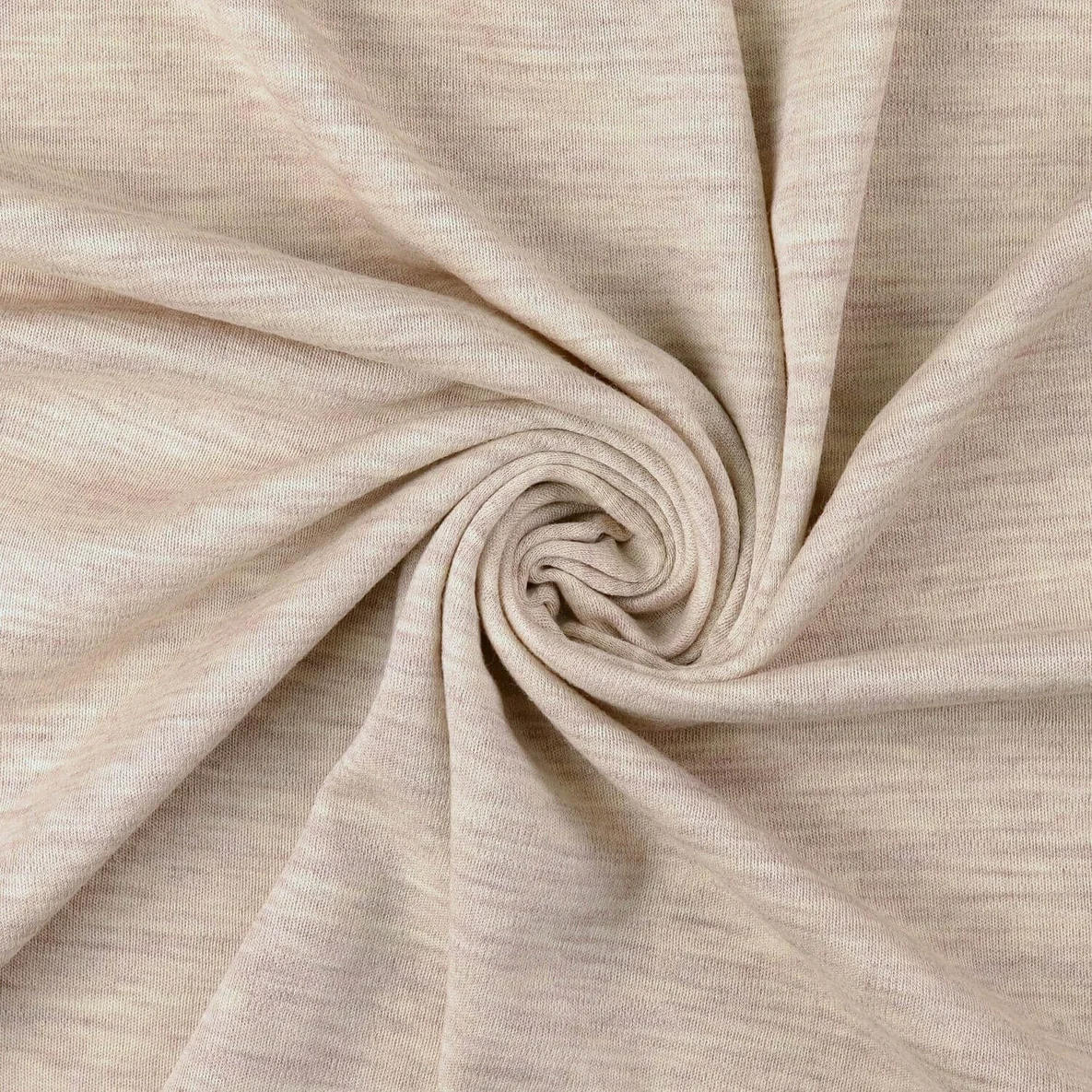 Merino Strickjersey Mulesingfrei Sand Melange