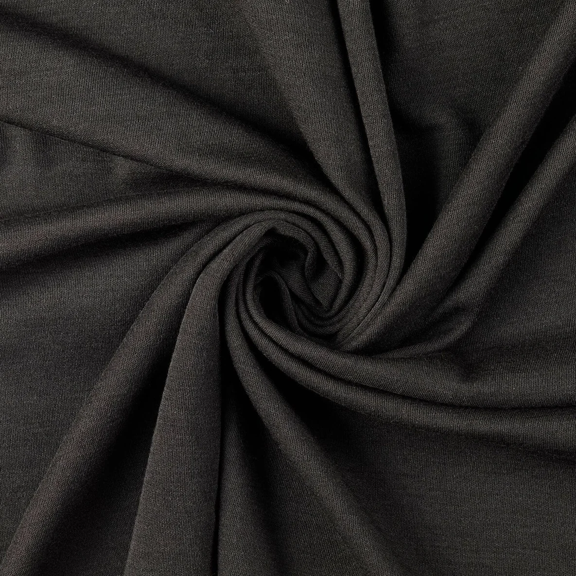 Merino Strickjersey Mulesingfrei Schwarz Melange