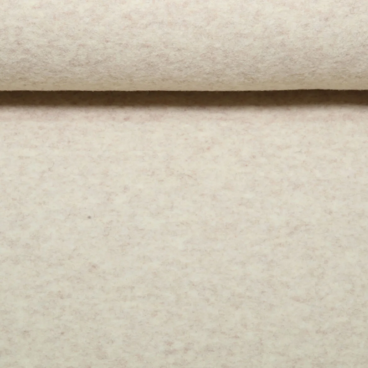 Merino Wollfleece Mulesingfrei Uni Sand Melange