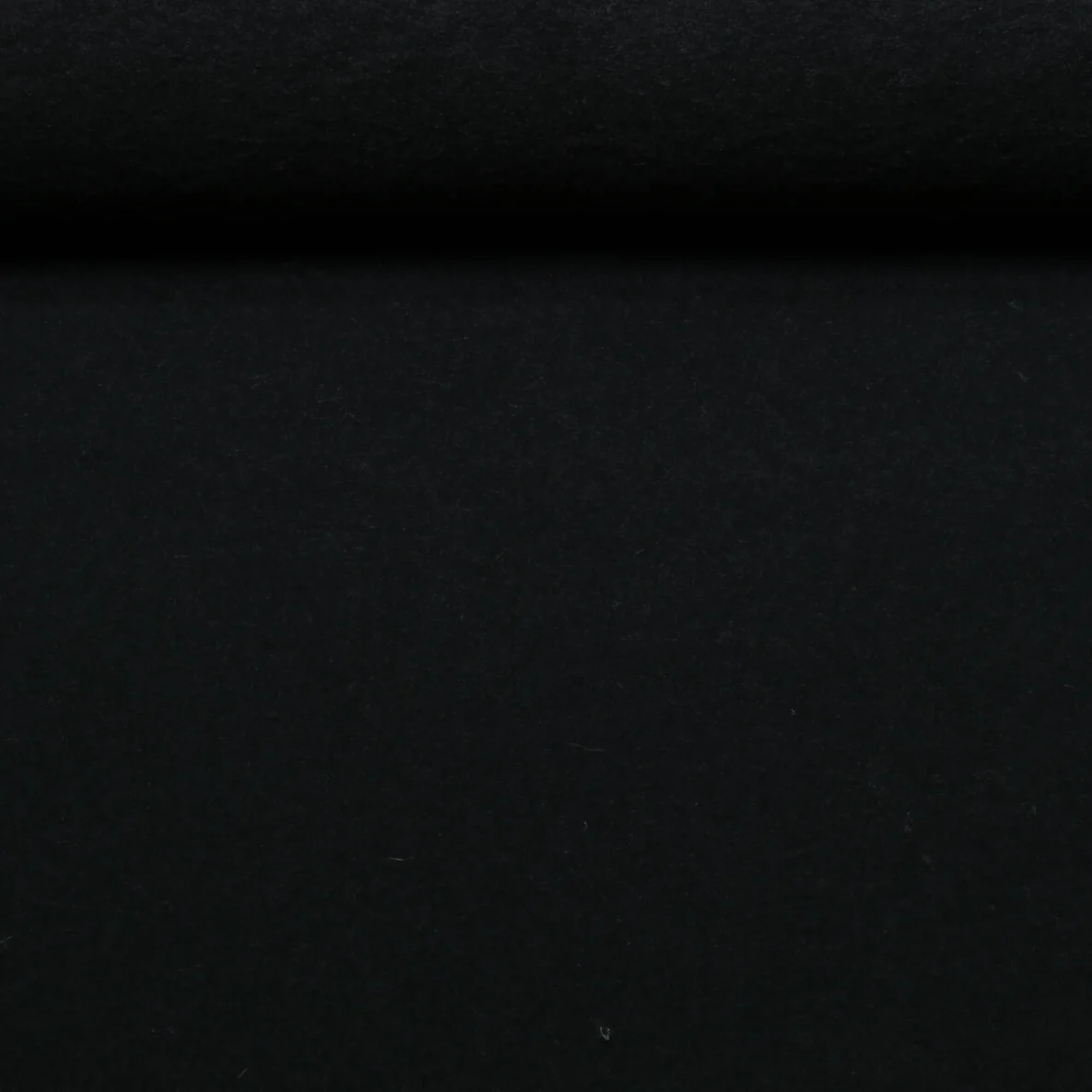 Merino Wollfleece Mulesingfrei Uni Schwarz