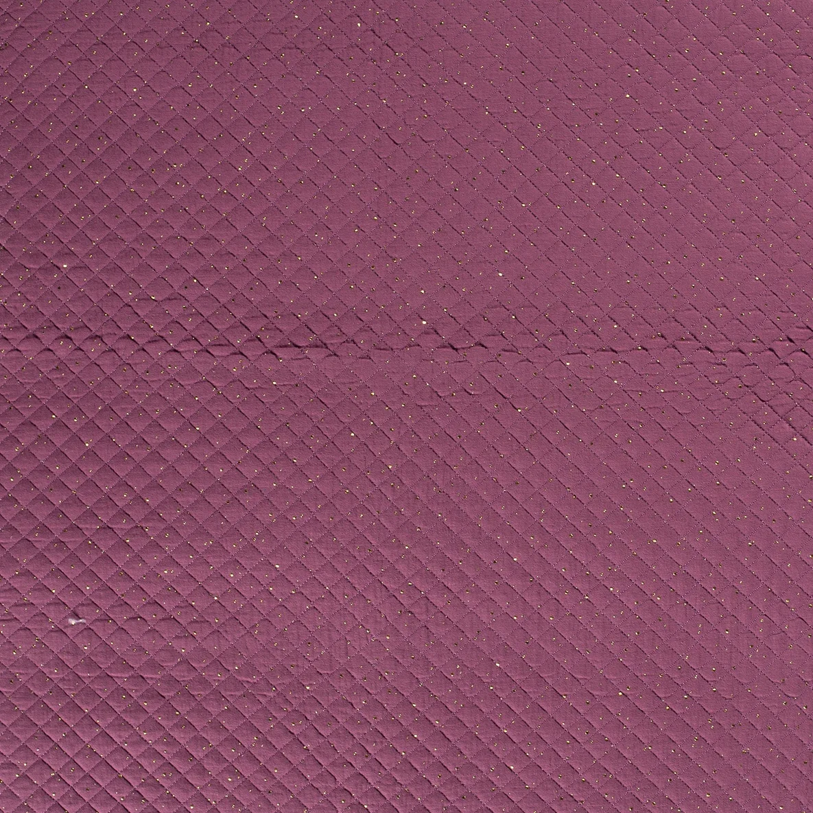 Musselin Stepper goldene Punkte Fuchsia