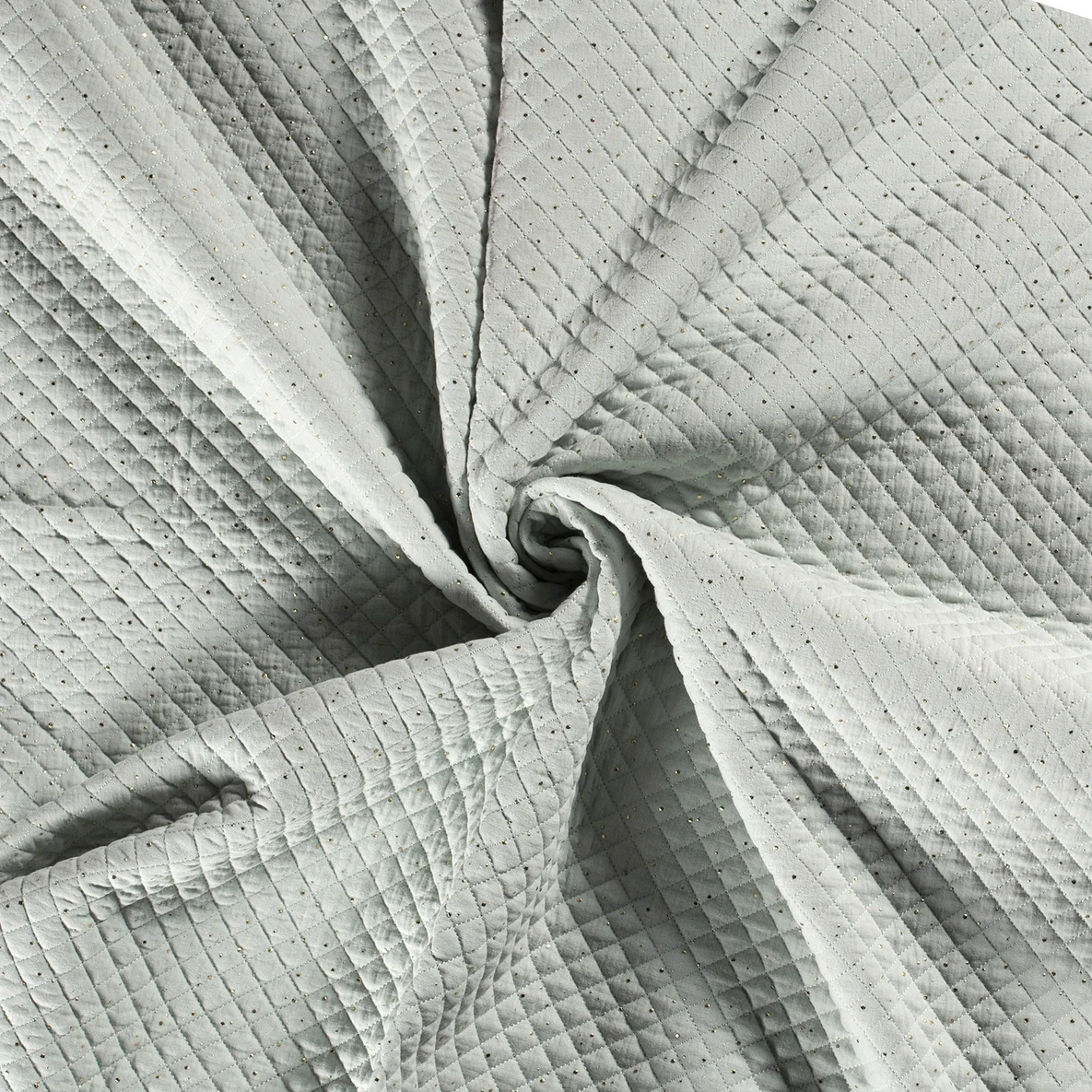 Musselin Stepper goldene Punkte Hellmint