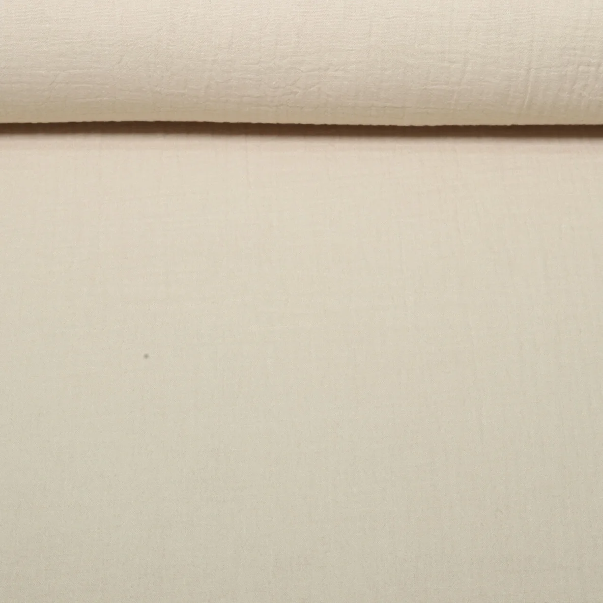 Musselin Vorhangstoff Uni Beige 280cm