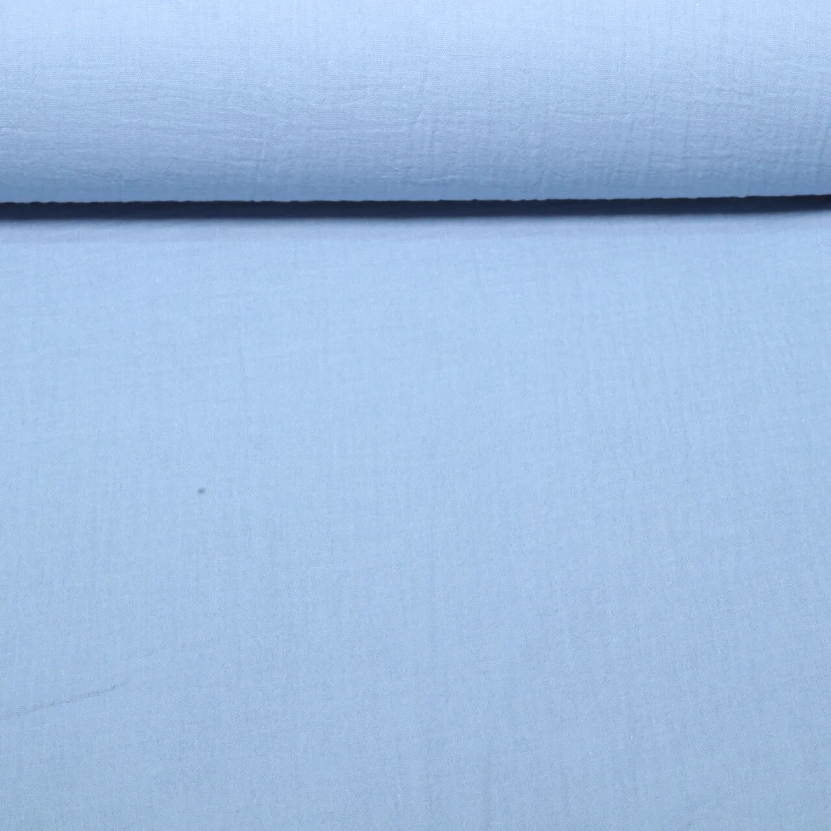 Musselin Vorhangstoff Uni Blau 280cm