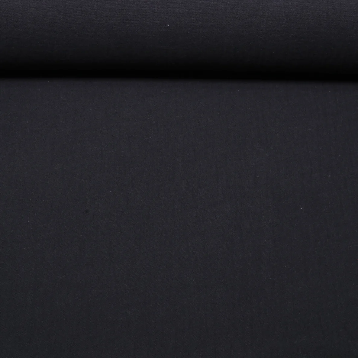 Musselin Vorhangstoff Uni Schwarz 280cm