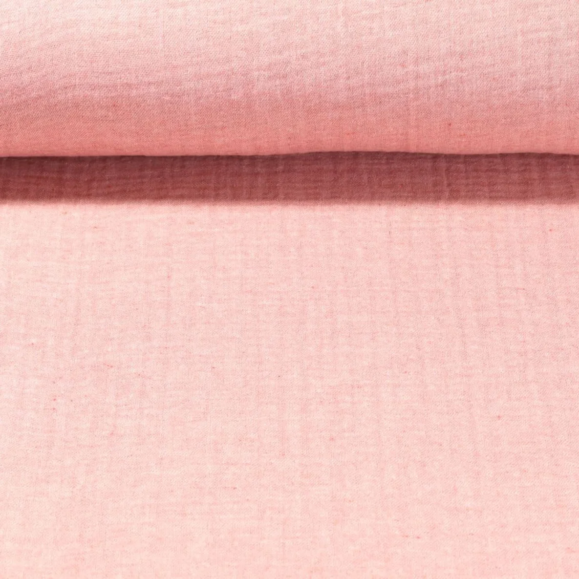 Musselin vierlagig Altrosa