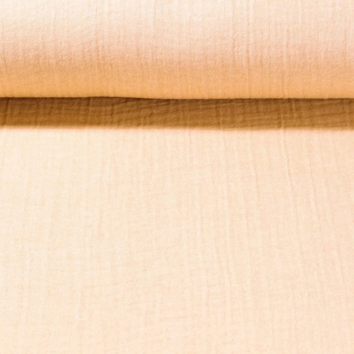 Musselin vierlagig Beige